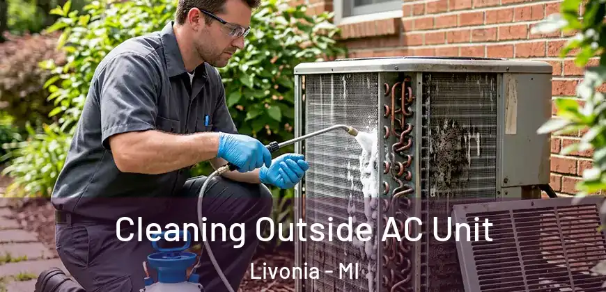 Cleaning Outside AC Unit Livonia - MI