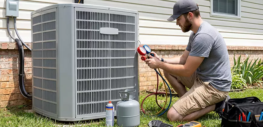 Emergency Air Conditioning Retrofit in Livonia