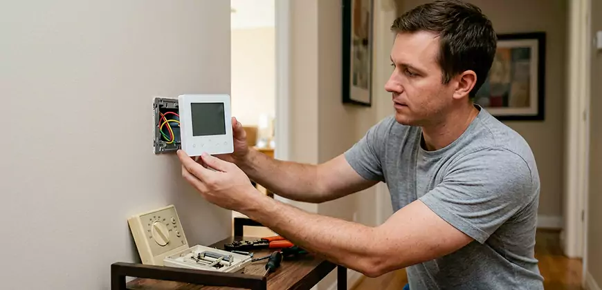 Heat Pump Thermostat Configuration in Livonia